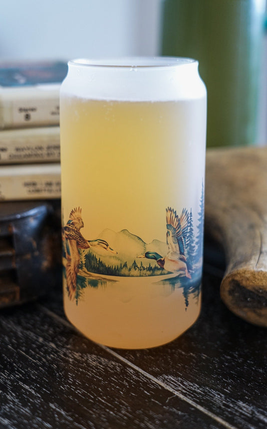 LAKESIDE FLIGHT FROSTED BEER GLASS