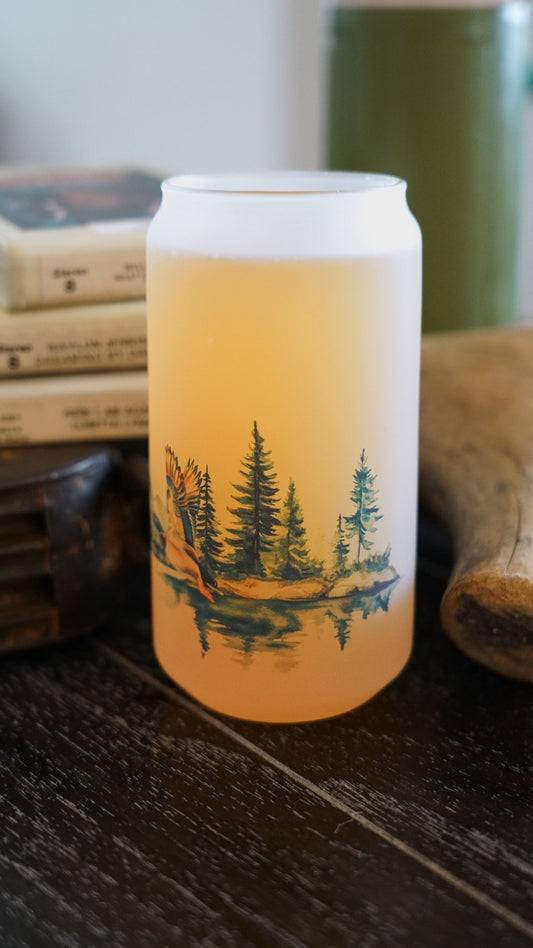 LAKESIDE FLIGHT FROSTED BEER GLASS