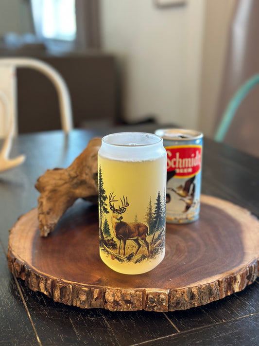 THE BUCK STOPS HERE CAN GLASS