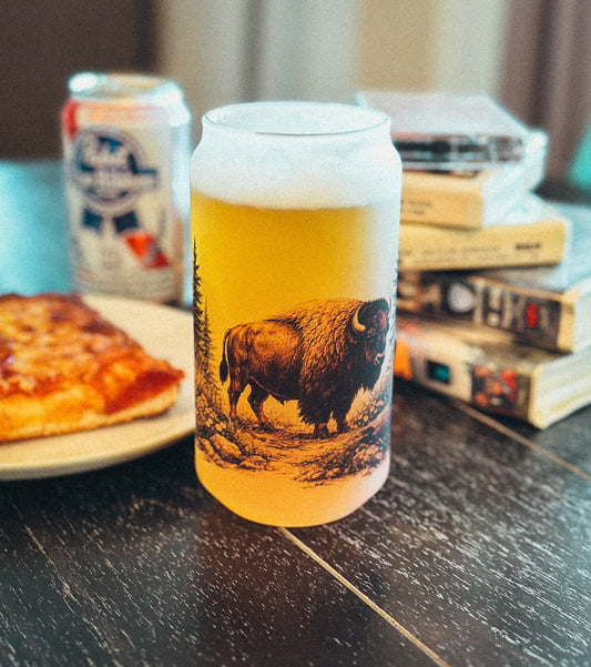 HIGH PLAINS BISON CAN GLASS