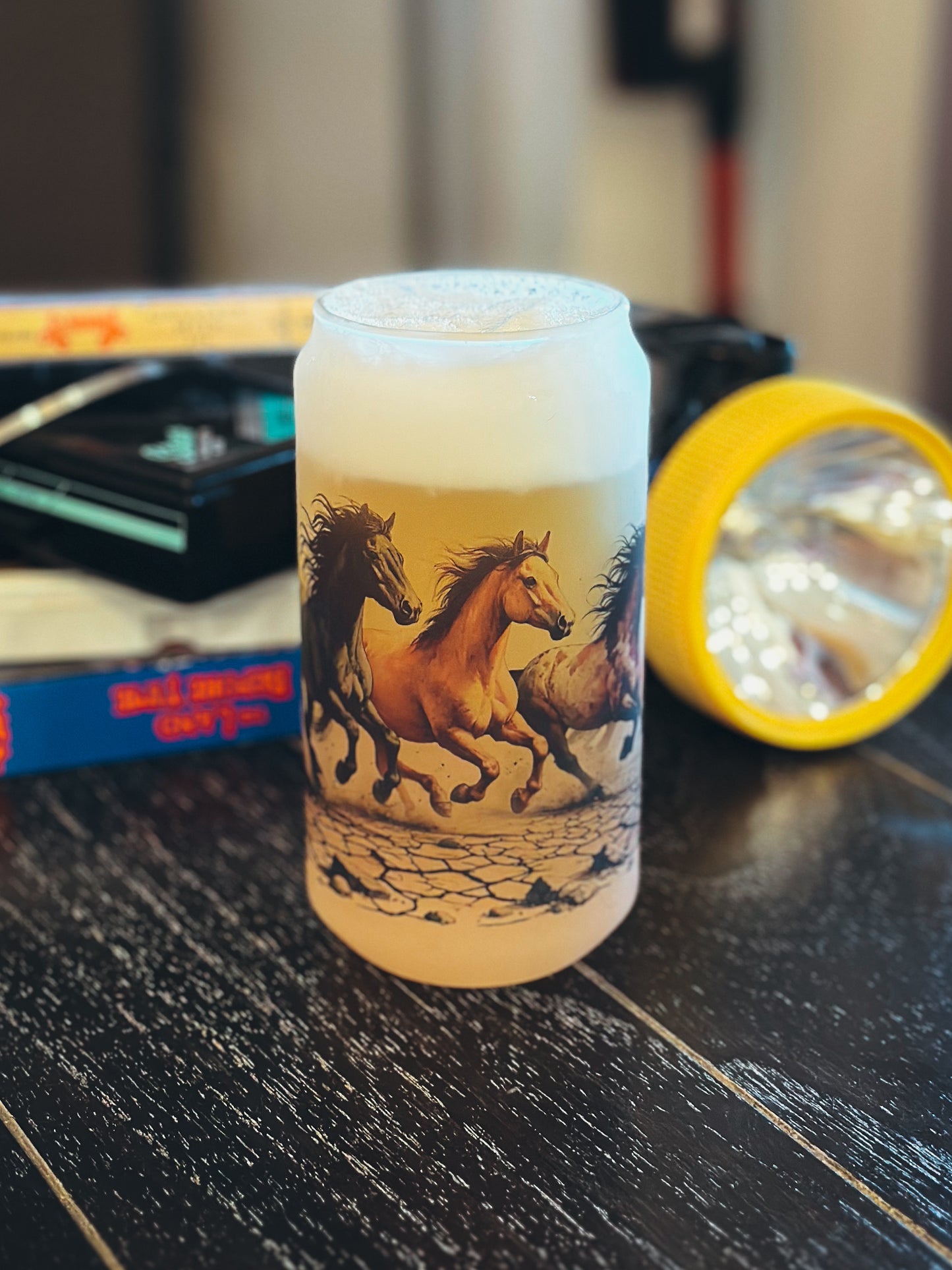 THE STAMPEDE CAN GLASS