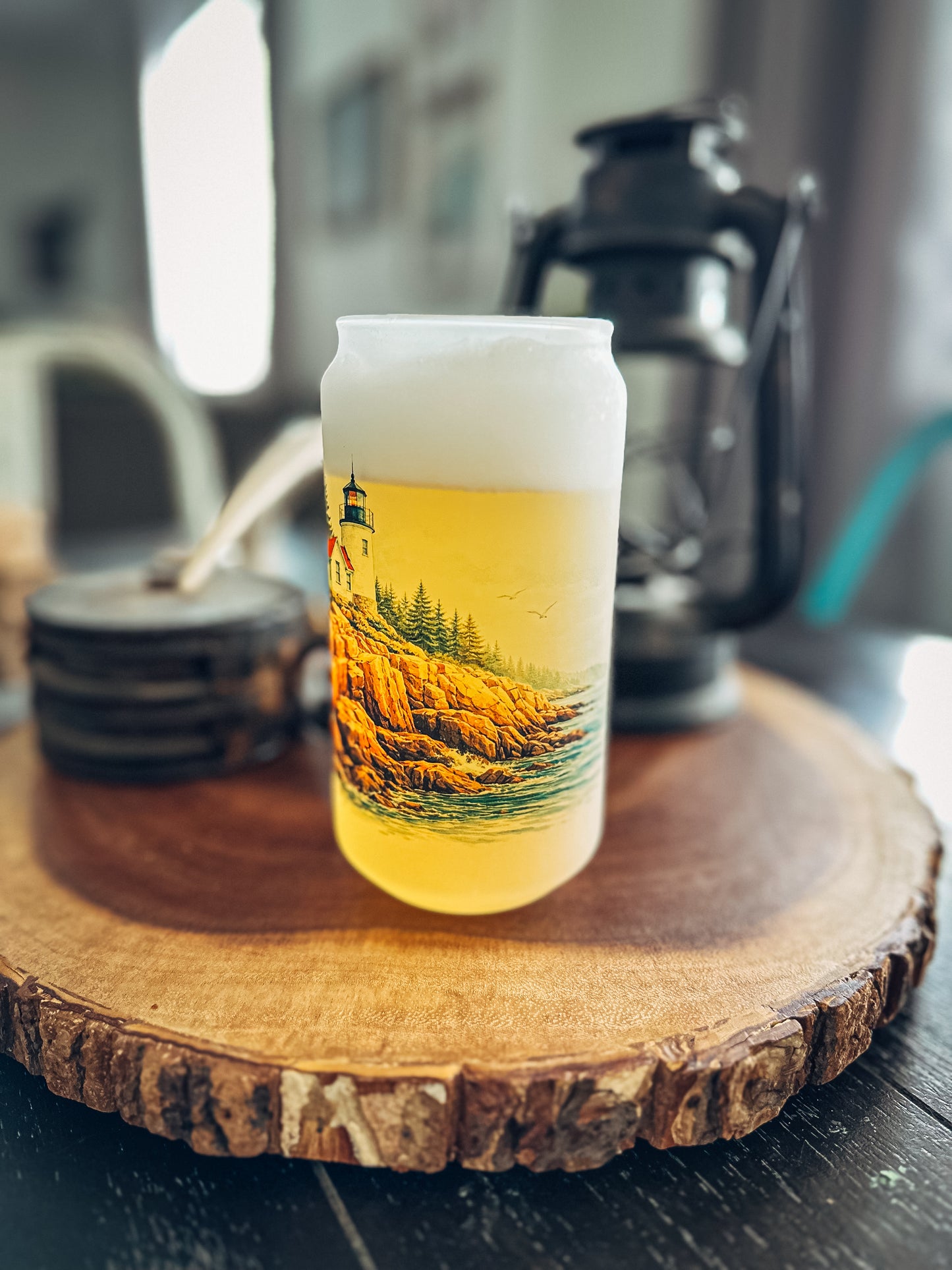 BASS HARBOR CAN GLASS