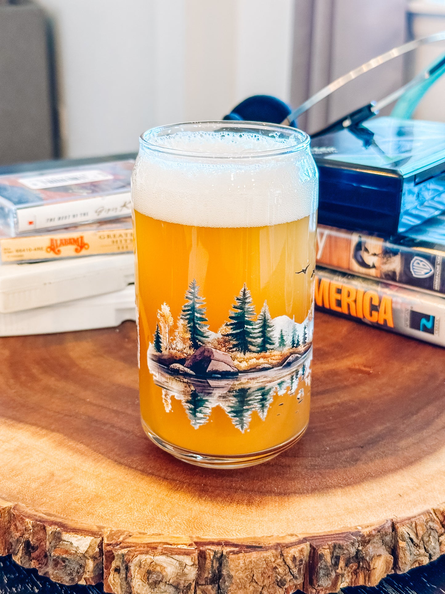 PINES & FEATHERS CAN GLASS DUO