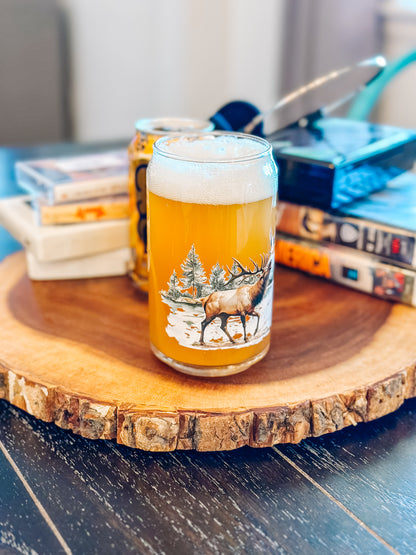 PINES & FEATHERS CAN GLASS DUO